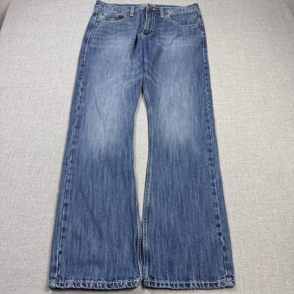 Wrangler 20X Jeans Mens 34x34 Bootcut Blue Medium Wash Relaxed Fit Denim Cowboy